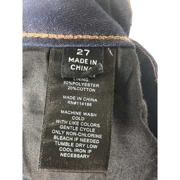 Frye Womens Blue Denim Flared Jeans Size 27 - Picture 6 of 14